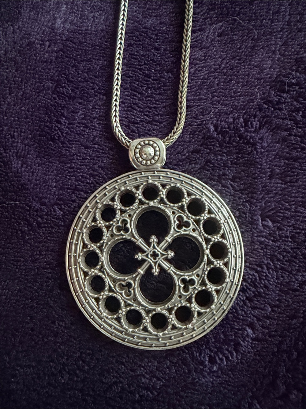 Brighton Basilica Circular Pendant Necklace